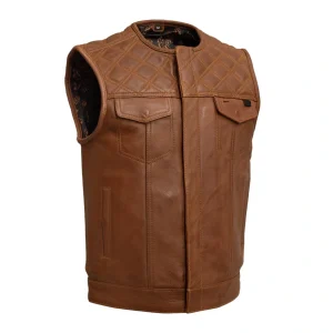 Dust Devil Men's Motorcycle Leather Vest (limited edition)