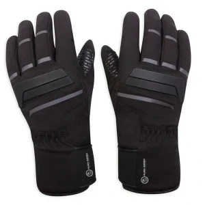 Hunza Black Waterproof Textile Motorcycle Gloves