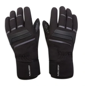 Hunza Black Waterproof Textile Motorcycle Gloves