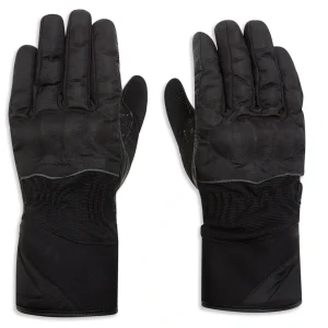 Junction Black Waterproof Textile Motorcycle Gloves