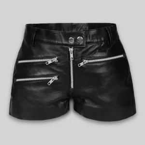 Leather Cargo Shorts