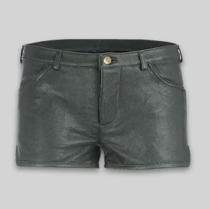 Leather Cargo Shorts Style