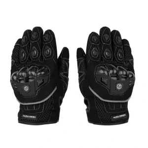 MX-Air Rev.2 Black Textile Motorcycle Gloves