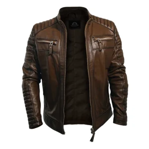 Men Outwear Mars Leather Jacket