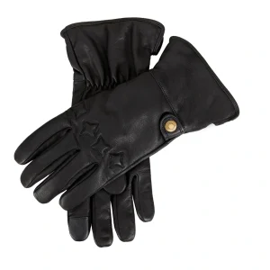 Men's The Suited Racer Touchscreen Water-Resistant Wool-Lined Goatskin Leather Gauntlet Gloves