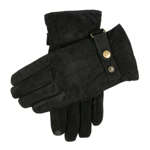 Men’s Touchscreen Water-Resistant Three-Point Fleece-Lined Suede Gloves
