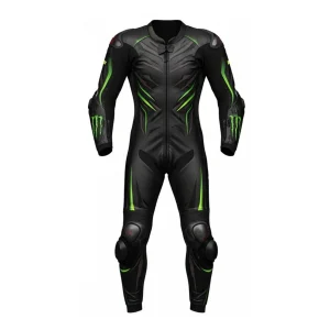 Monster Energy Motorcycle Leather Race Suit Track Style