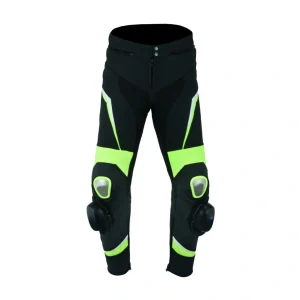 Motorcycle leather pants (Unisex)-black-green