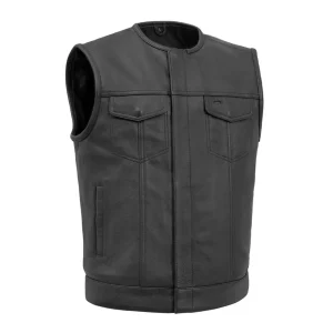 No Rival - Men's Motorcycle Leather Vest