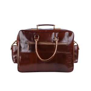 The Preston Black Leather Briefcase