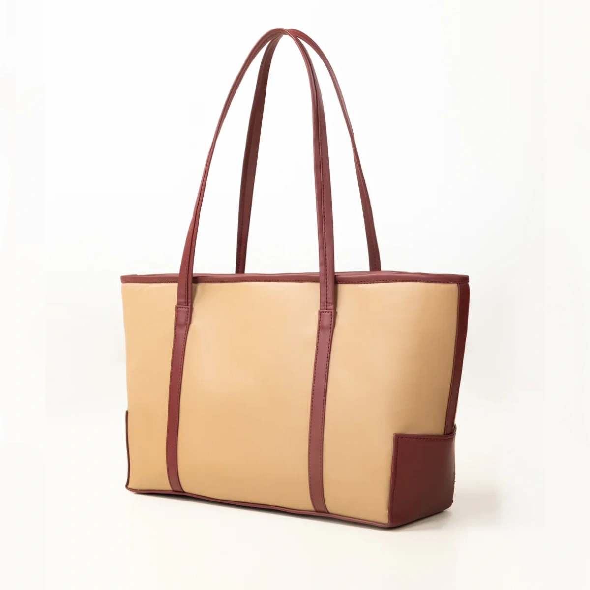 Dark Beige Tote Bag (2)